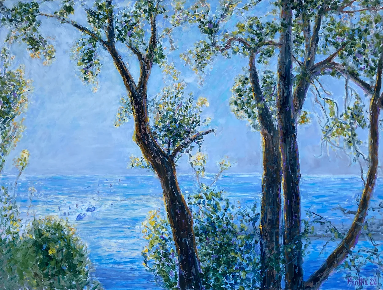 Ölgemälde Ligurisches Meer Santa Margherita